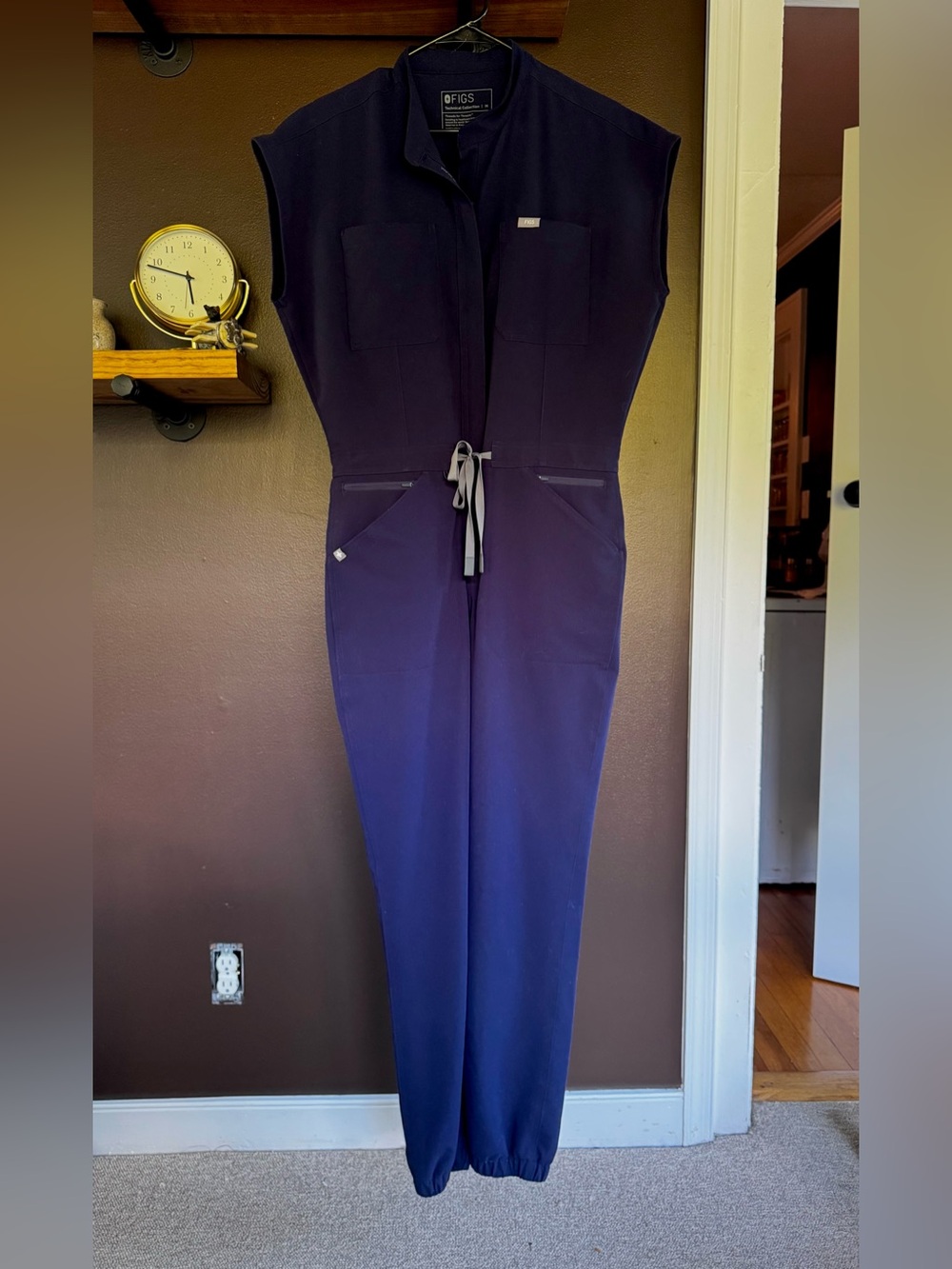 FIGS Women's Navy Rafael Utility Jumpsuit